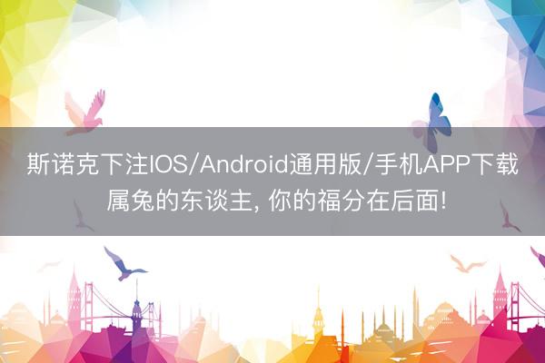 斯诺克下注IOS/Android通用版/手机APP下载 属兔的东谈主, 你的福分在后面!
