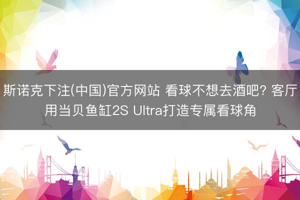 斯诺克下注(中国)官方网站 看球不想去酒吧? 客厅用当贝鱼缸2S Ultra打造专属看球角